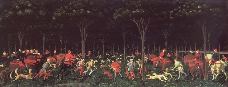 UCCELLO, Paolo Hunt in night China oil painting art